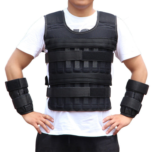 Adjustable Weighted Workout Vest with Steel Plates – Strength & Endurance Training Gear